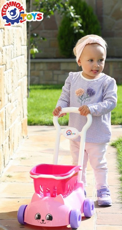 Количка Коте С Кошница Розова 46 Х 44 Х 26 См --- BebeMama