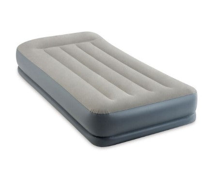 Надуваем Матрак С Вградена Помпа Intex Pillow Rest Mid-Rise 99 Х 191 Х 30 См. - Аксесоари За Плуване - Intex - BebeMama