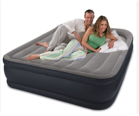 Надуваем Матрак С Вградена Помпа Intex Deluxe Pillow Rest Raised 152 Х 203 Х 42 См. - Аксесоари За Плуване - Intex - BebeMama