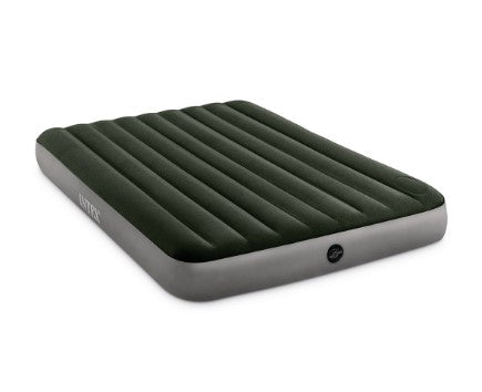 Надуваем Матрак С Вградена Крачна Помпа Intex Downy 152 Х 203 Х 25 См. - Аксесоари За Плуване - Intex - BebeMama