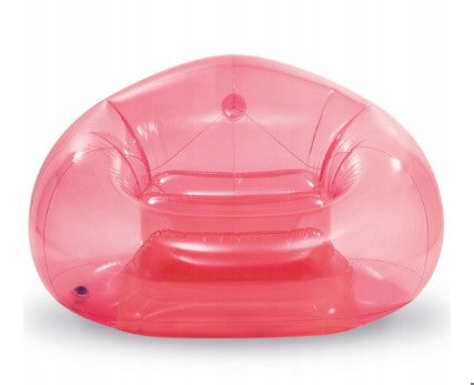 Прозрачно Надуваемо Кресло Intex Розово 137 Х 127 Х 74 См - Аксесоари За Плуване - Intex - BebeMama