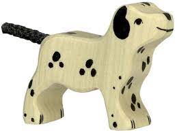 Малък Изправен Далматинец - Дървени Играчки - Holztiger - BebeMama