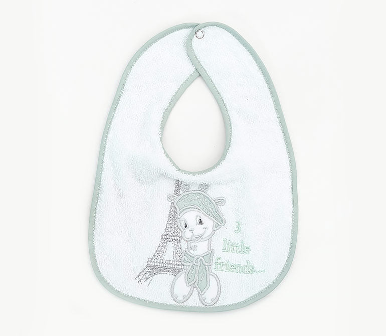 Лугавник С Бродерия Bambino Casa Paris Mint - Лигавници - Bambino Casa - BebeMama