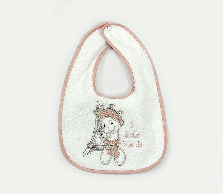 Лугавник С Бродерия Bambino Casa Paris Rosa - Лигавници - Bambino Casa - BebeMama