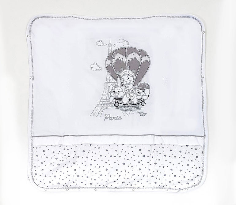 Памучно Одеало С Пълнеж Bambino Casa Paris Bianco 80 Х 85 См - Одеяла - Bambino Casa - BebeMama