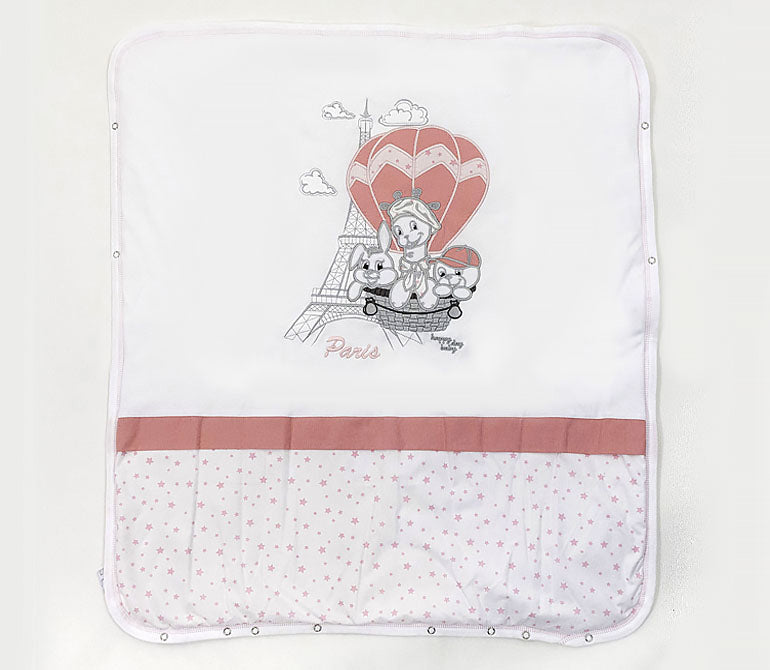 Памучно Одеало С Пълнеж Bambino Casa Paris Rosa 80 Х 85 См - Одеяла - Bambino Casa - BebeMama