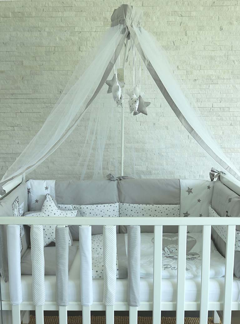 Балдахин Bambino Casa Paris Grigio --- BebeMama