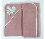 Хавлия С Качулка Bambino Casa Paris Rosa 100 Х 100 См - Хавлии - Bambino Casa - BebeMama