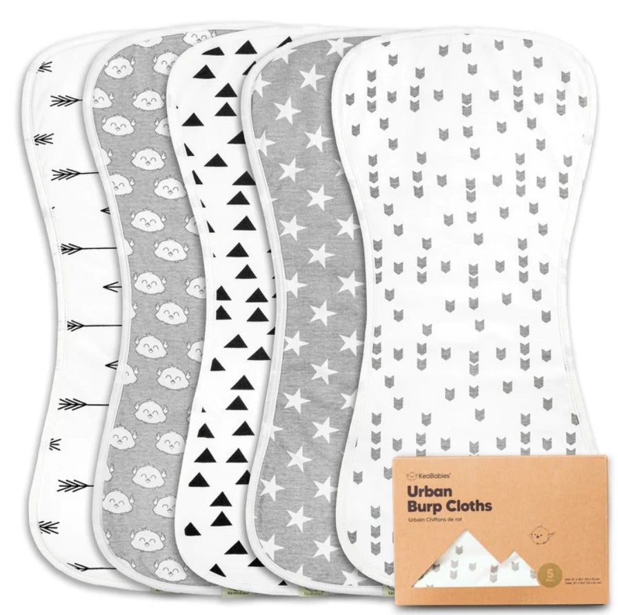 Кърпи За Оригване От Органичен Памук 5 Бр Keababies - Аксесоари За Хранене - Keababies - BebeMama