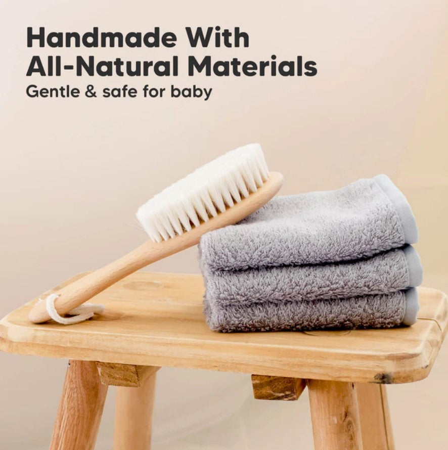 Дървена Бебешка Четка За Коса KeaBabies --- BebeMama