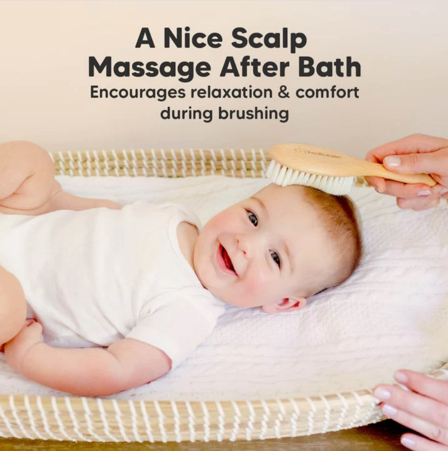 Дървена Бебешка Четка За Коса KeaBabies --- BebeMama