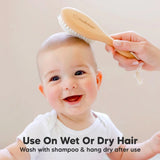 Дървена Бебешка Четка За Коса KeaBabies --- BebeMama