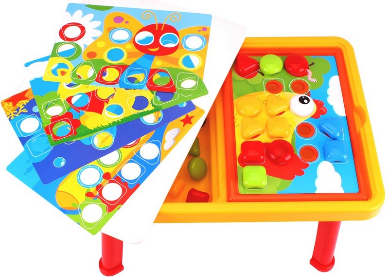 Маса За Игра С К-Т Мозайки За Най Малките Разглобяема 43Х31Х27 --- BebeMama