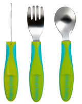 Детски метални прибори 12м+ Зелени Vital Baby - Прибори - Vital Baby - BebeMama