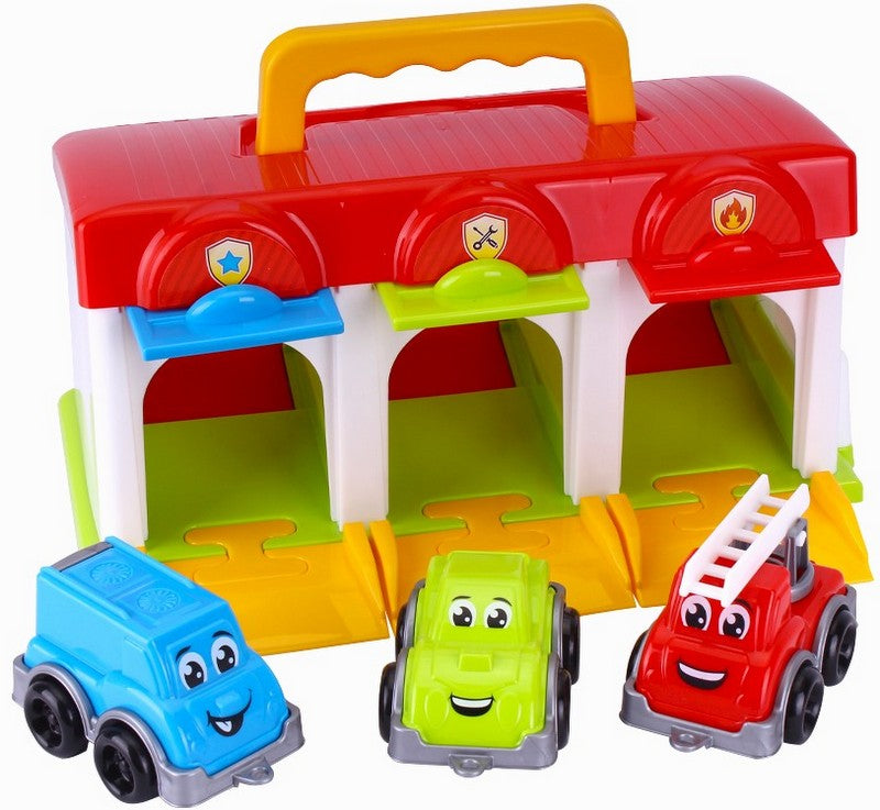 Гараж С Коли Затварящи Врати И Изстрелване 27Х19Х17 - Коли, Камиони, Влакове И Самолети - TheSmileOfYourBaby - BebeMama