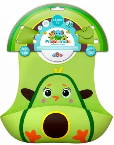 Силиконов Лигавник С Джоб- Авокадо - Лигавници - Kids Licensing - BebeMama