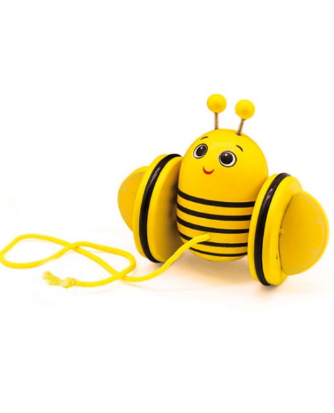 Играчка За Дърпане- Първи Стъпки- Пчела - Играчки За Бебета - Kids Licensing - BebeMama
