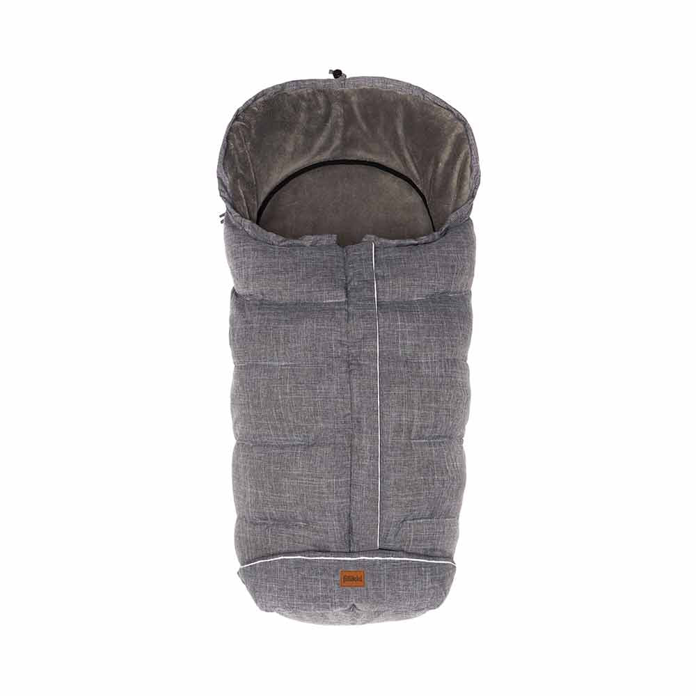 Зимно Чувалче За Детска Количка С Патешки Пух Fillikid Kibo - Light Grey Melange - Зимни Чували - Fillikid - BebeMama