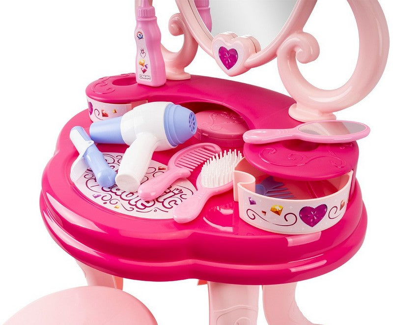 Тоалетка Голяма Със Стол И Чекмеджета 57Х49Х16 --- BebeMama