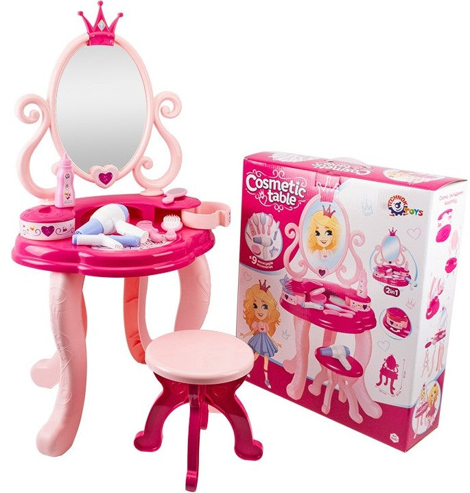 Тоалетка Голяма Със Стол И Чекмеджета 57Х49Х16 - Модни Аксесоари - Thesmileofyourbaby - BebeMama