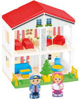 Конструктор Направи Си Двуетажна Къща Едри Части 40 Ел. 37Х11Х50 --- BebeMama