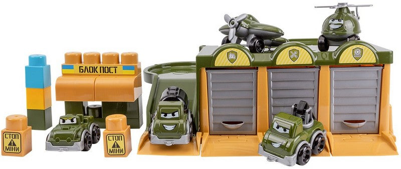 Военна База С Транспорт 36Х24Х13 - Играчки - TheSmileOfYourBaby - BebeMama