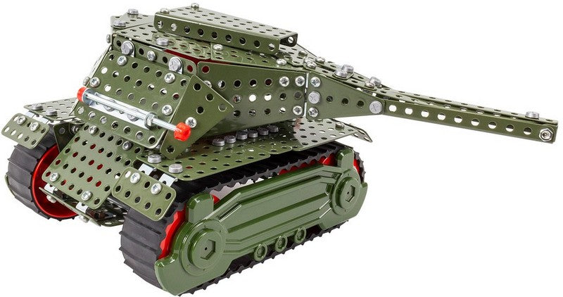 Метален Конструктор Танк С Гъсенични Вериги С 540 Части И Подръжка На Клип В Youtube 49Х30Х5 --- BebeMama
