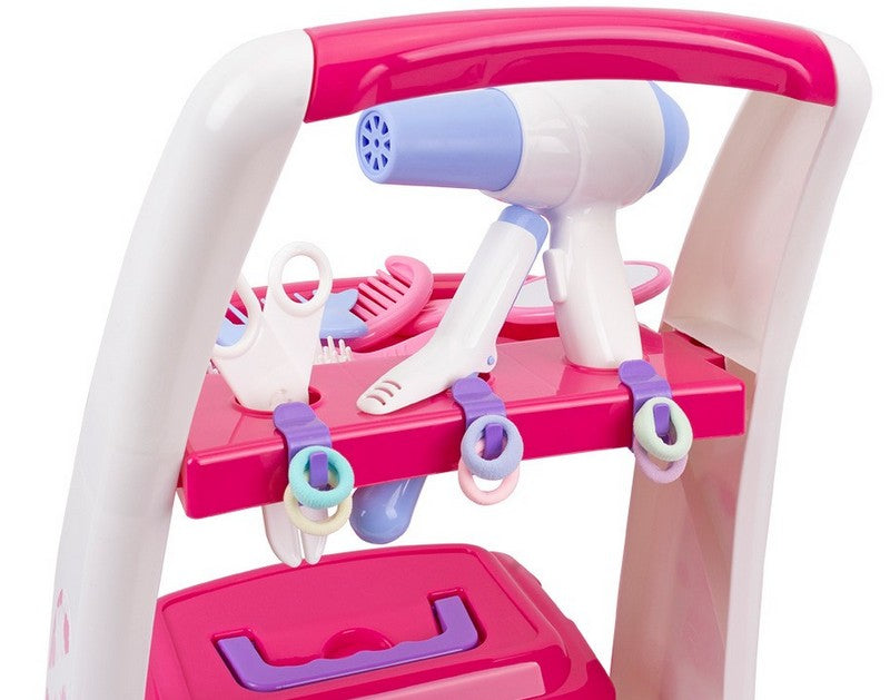 Фризьорски Комплект С Количка И Куфар И Аксесоари В Кутия 55Х37Х37 --- BebeMama