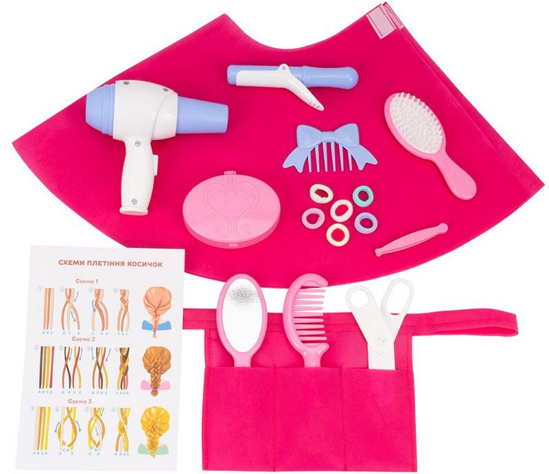 Фризьорски Комплект С Количка И Куфар И Аксесоари В Кутия 55Х37Х37 --- BebeMama