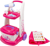 Фризьорски Комплект С Количка И Куфар И Аксесоари В Кутия 55Х37Х37 - Професии За Малки И Големи - Thesmileofyourbaby - BebeMama