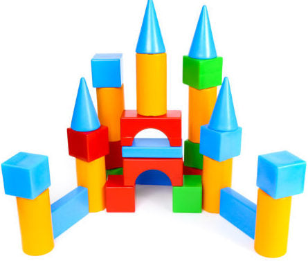 Конструктор Къща С Кубчета 51Х9Х63 - Строители, Мозайки И Конструктори - Thesmileofyourbaby - BebeMama