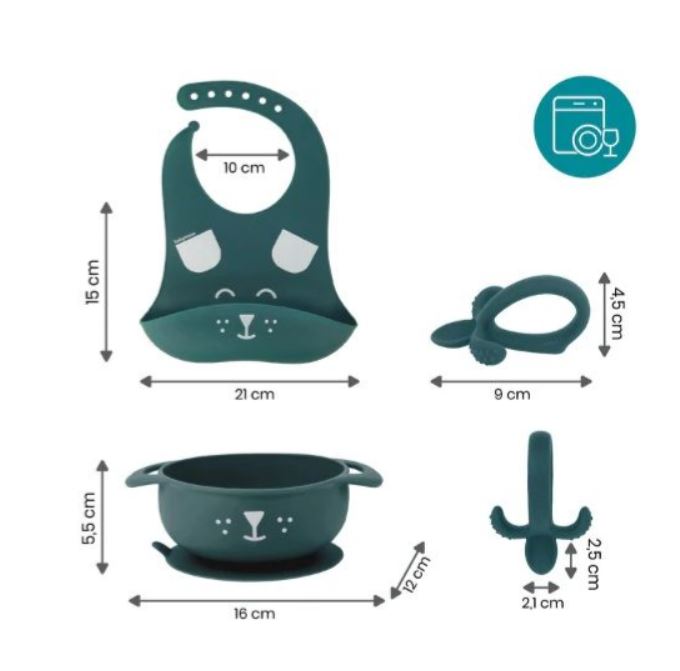 Комплект От Силикон First'Isy Куче - Комплекти За Хранене - Babymoov - BebeMama