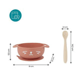 Комплект Силиконова Купичка С Вакуум И Лъжичка - Комплекти За Хранене - Babymoov - BebeMama