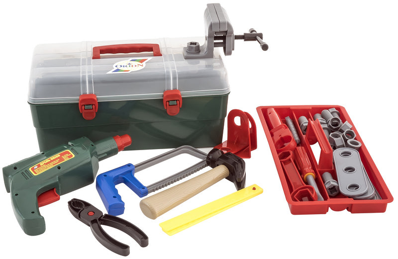 Комплект Инструменти Малкия Механик 2 Етажа С Менгеме С Движеща Се Бормашина32Х18Х15 - Инструменти - TheSmileOfYourBaby - BebeMama