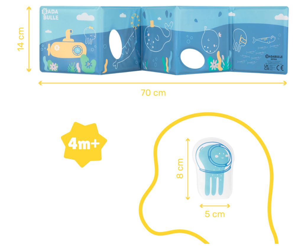 Книжка За Баня С Кукла-Октопод - Играчки За Баня - Badabulle - BebeMama