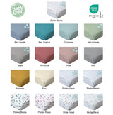 Комплект 2 Броя Чаршафи 60x120 См - Тропически-Бял Babycalin --- BebeMama