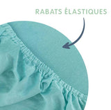 Комплект 2 Броя Чаршафи 60x120 См - Тропически-Бял Babycalin --- BebeMama