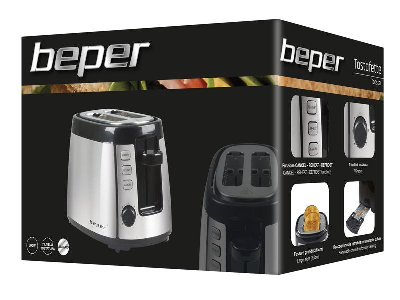 Метален Тостер Beper Bt.110 Инокс --- BebeMama