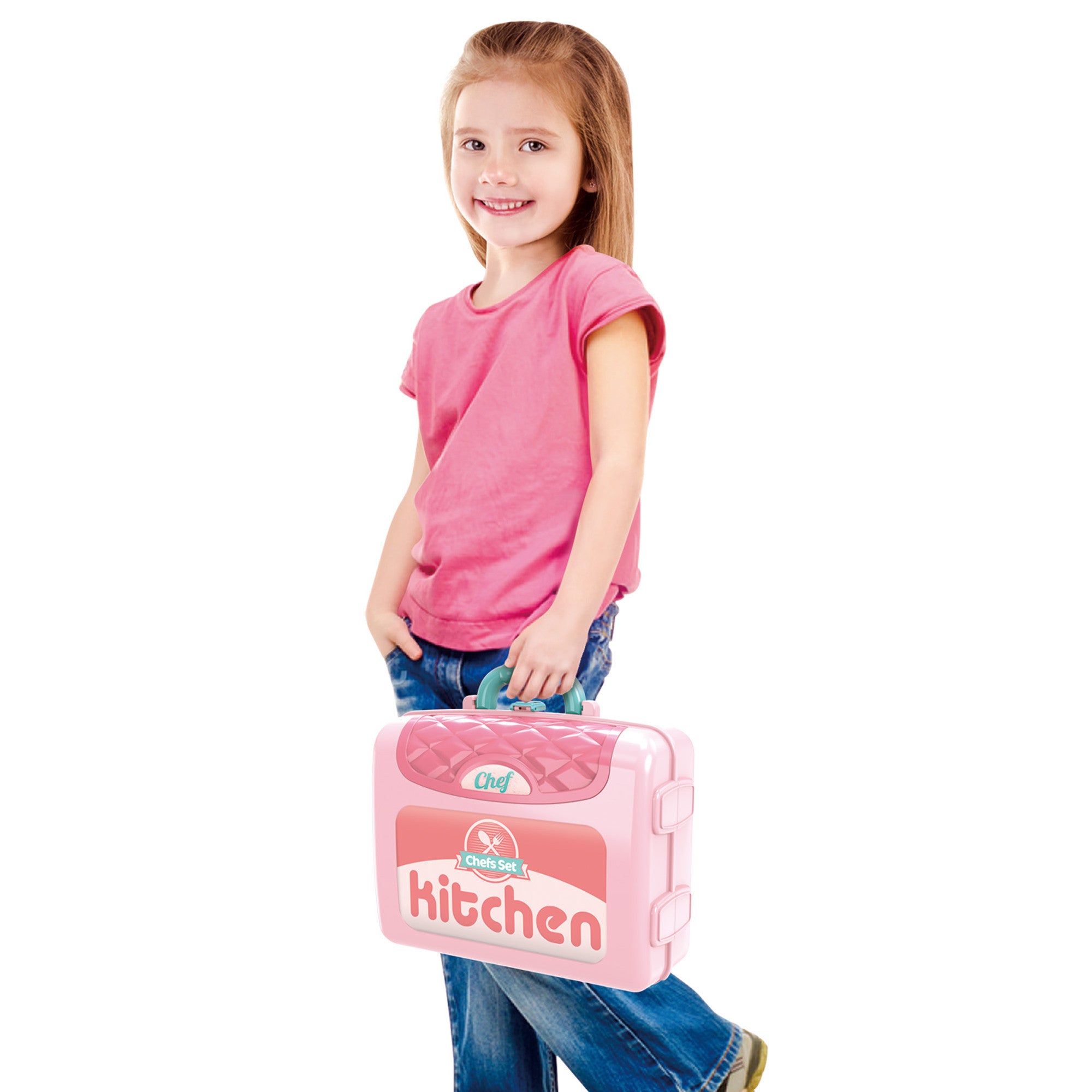 Комплект Кухня Buba Куфар 008-971 Розова --- BebeMama