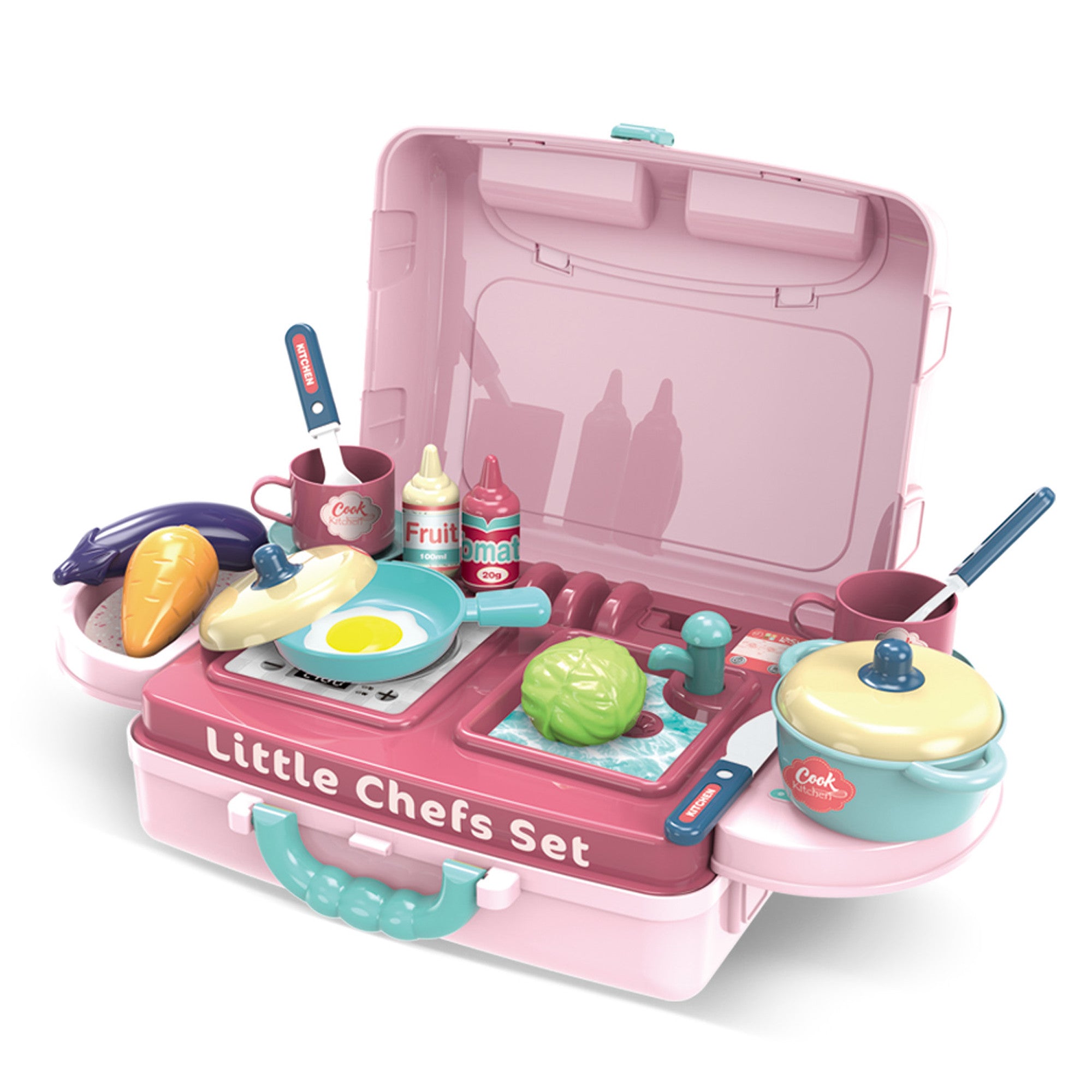 Комплект Кухня Buba Куфар 008-971 Розова --- BebeMama