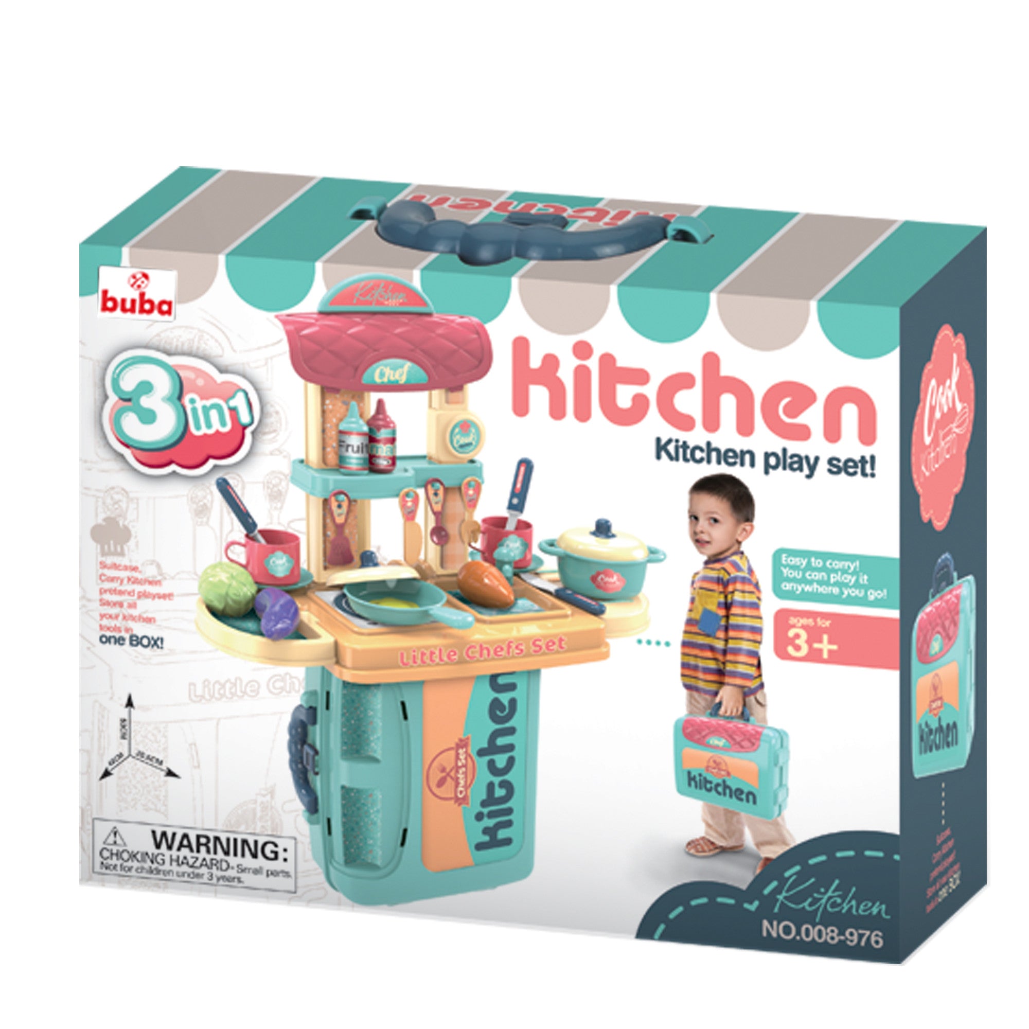Комплект Кухня Buba Куфар 008-976 Синя --- BebeMama