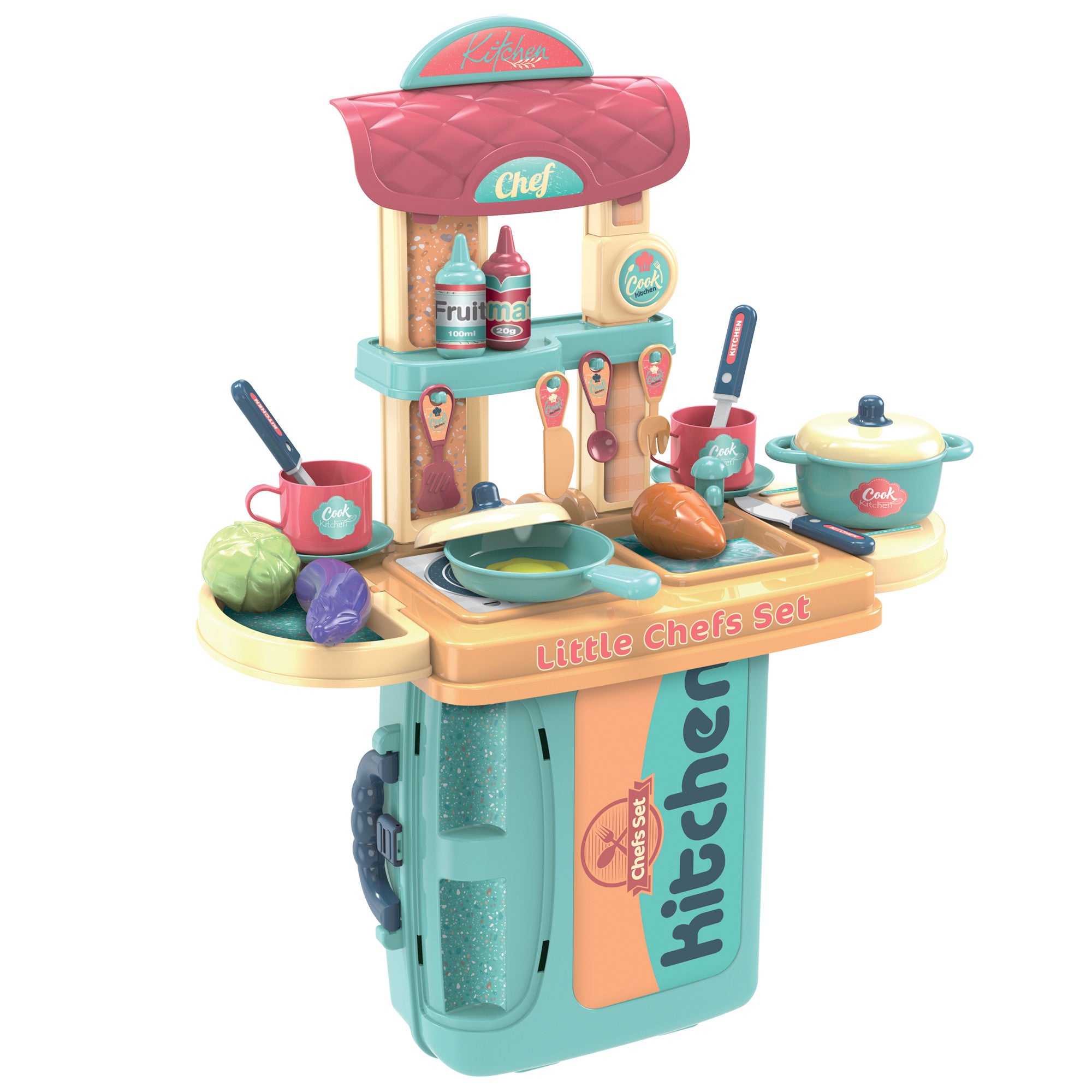 Комплект Кухня Buba Куфар 008-976 Синя - Кухни И Готварски Пособия - Buba - BebeMama