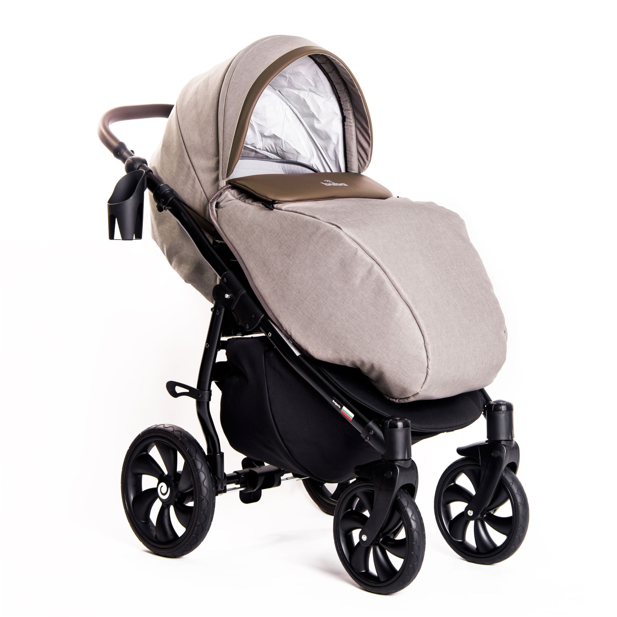 Бебешка количка Buba Estilo 920 3 в 1 Бежова --- BebeMama