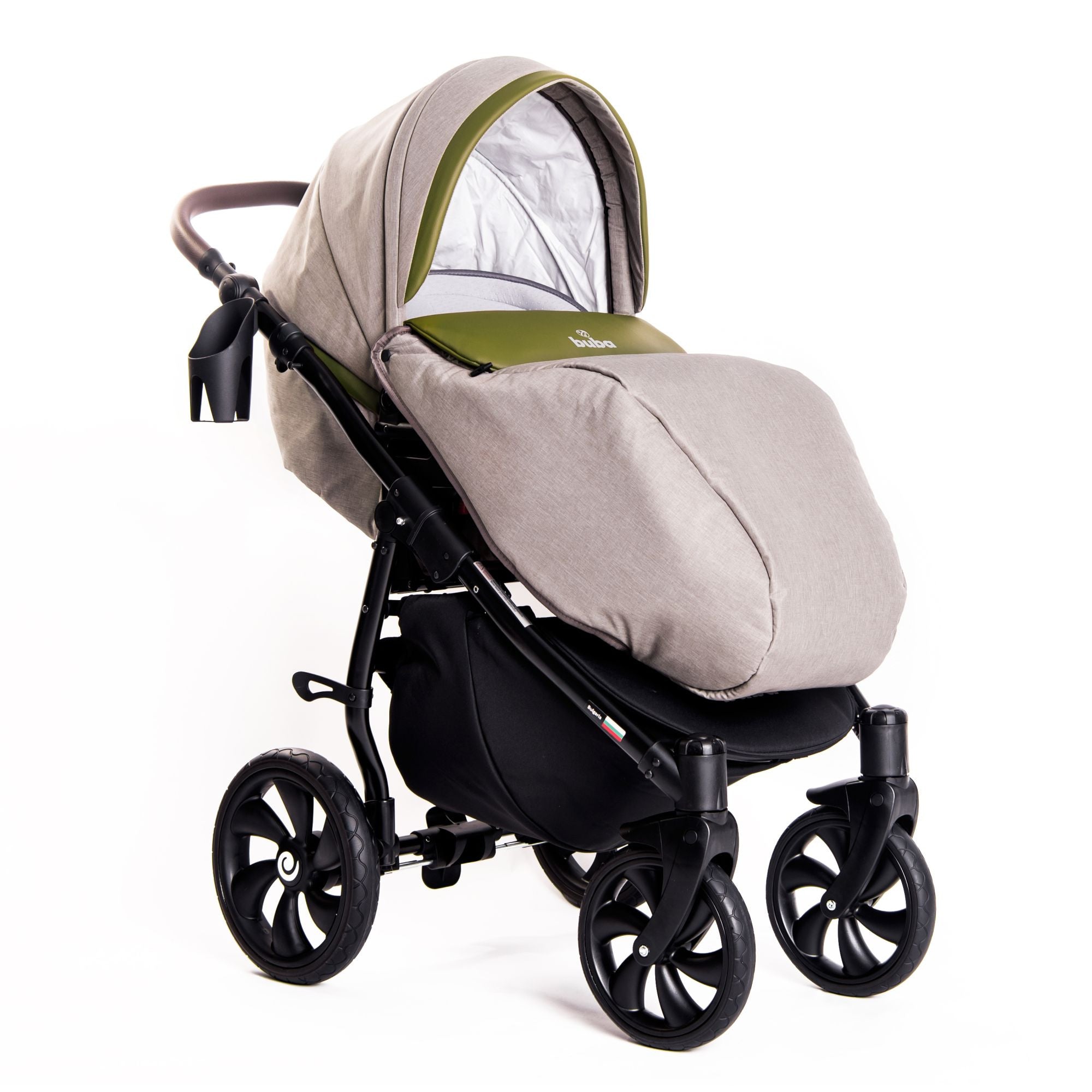 Бебешка количка Buba Estilo 924 3 в 1 Зелена --- BebeMama