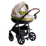 Бебешка количка Buba Estilo 924 3 в 1 Зелена --- BebeMama