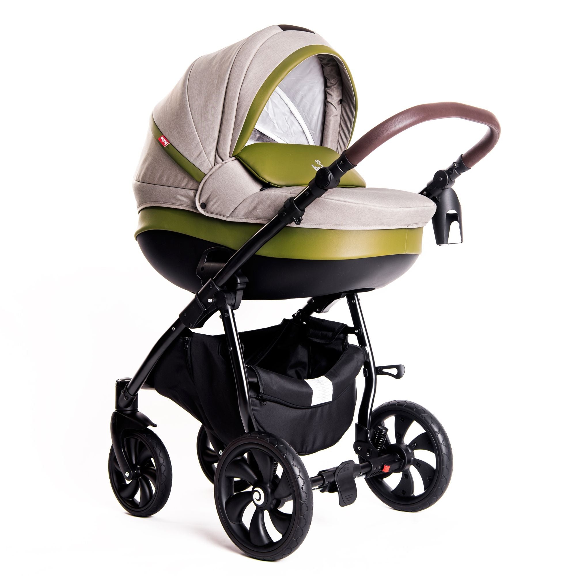 Бебешка количка Buba Estilo 924 3 в 1 Зелена --- BebeMama