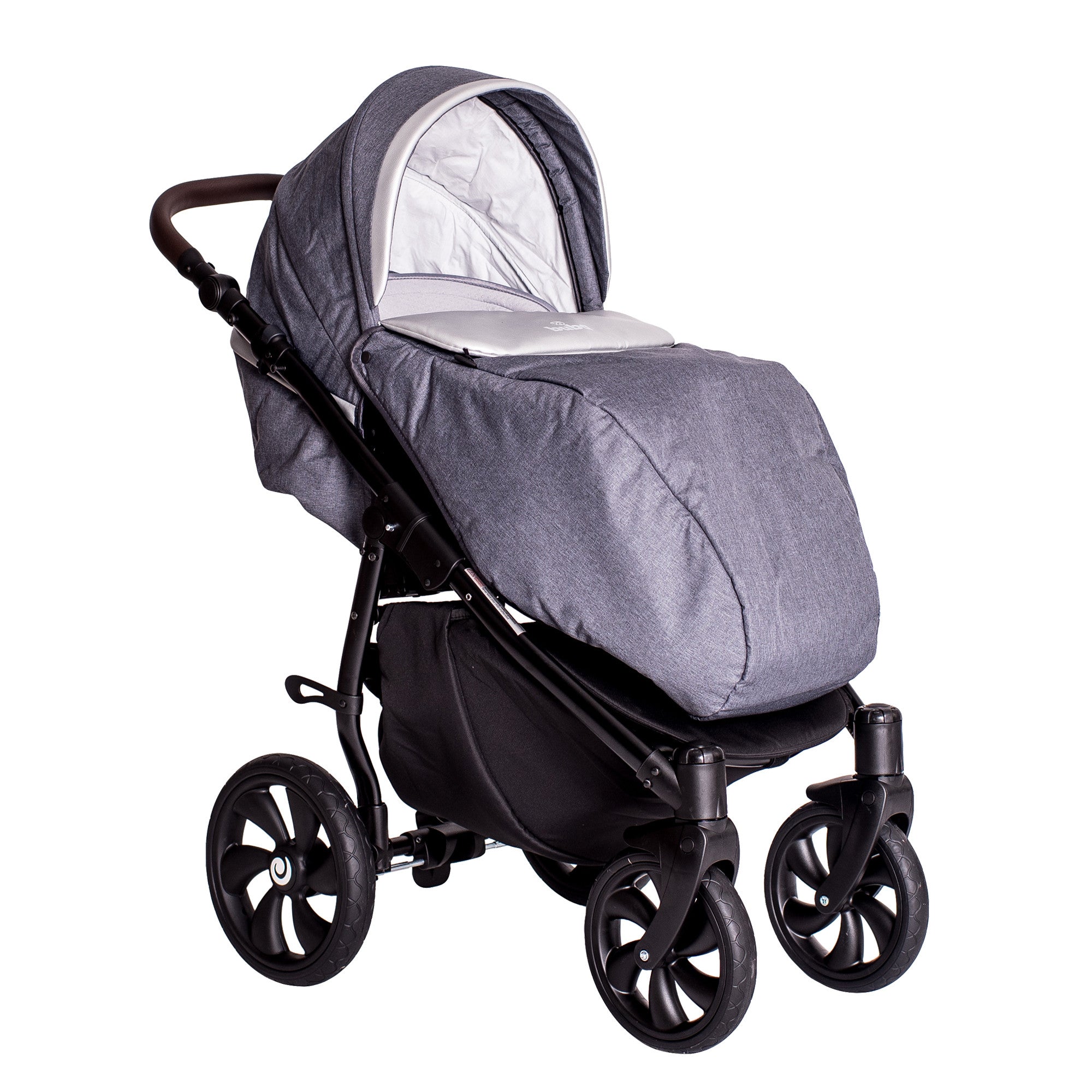 Бебешка количка Buba Estilo 930 3 в 1 Тъмносива --- BebeMama