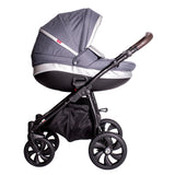 Бебешка количка Buba Estilo 930 3 в 1 Тъмносива --- BebeMama