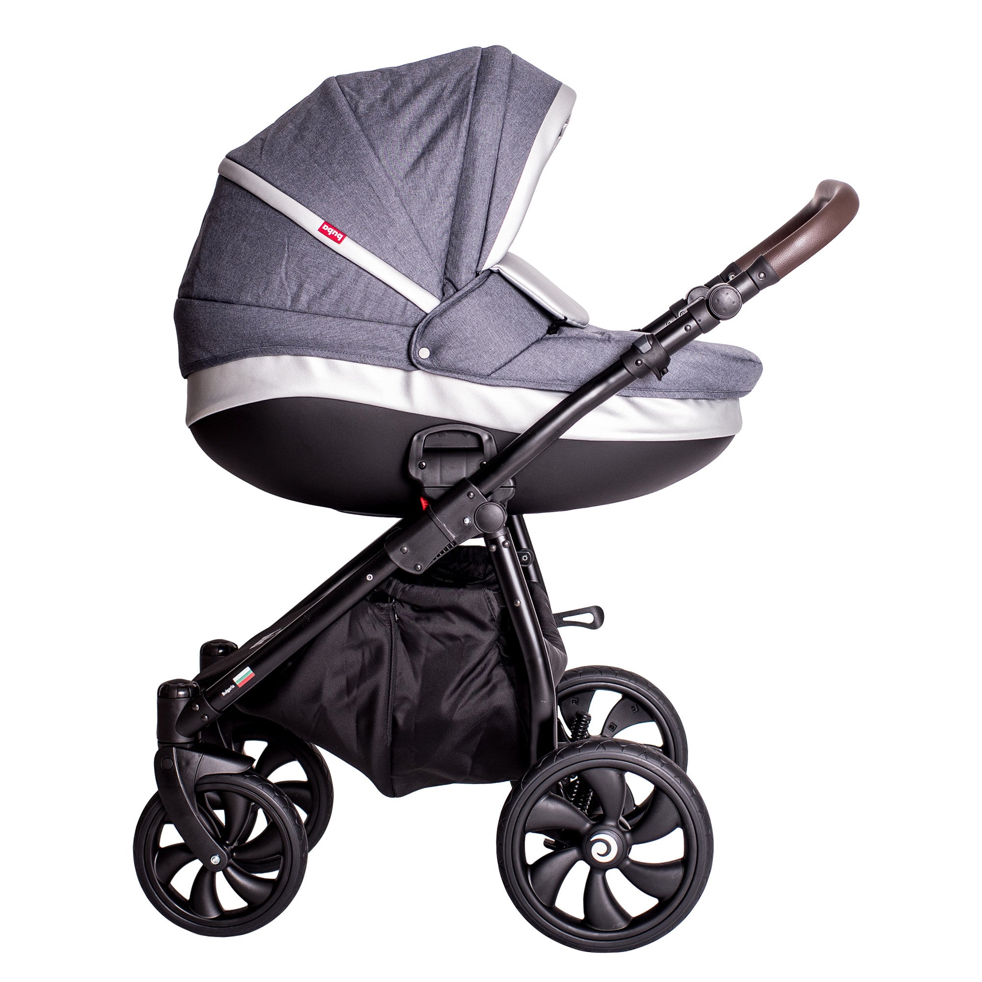 Бебешка количка Buba Estilo 930 3 в 1 Тъмносива --- BebeMama