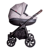 Бебешка количка Buba Estilo 932 3 в 1 Черна/Светлосива --- BebeMama